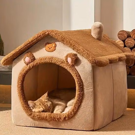 Piccola cuccia per gatti rimovibile e lavabile, trasportino per cani, panca, lettino per animali, per gatti di taglia piccola e media, dimensioni: 30 x 28 x 27 cm