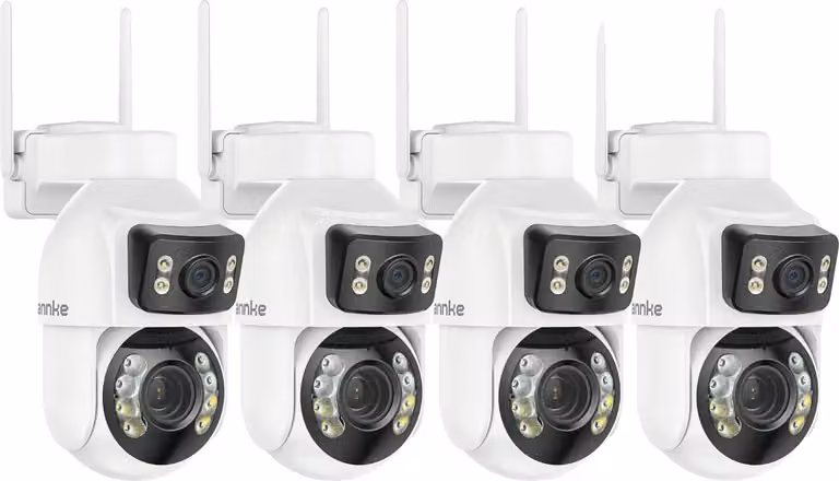 Telecamera PTZ, doppio obiettivo, zoom ottico 12x, 4 pezzi