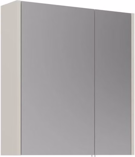 Mobile da bagno con specchio "Arno 60" - 60 x 16 x 66 cm - Cashmere