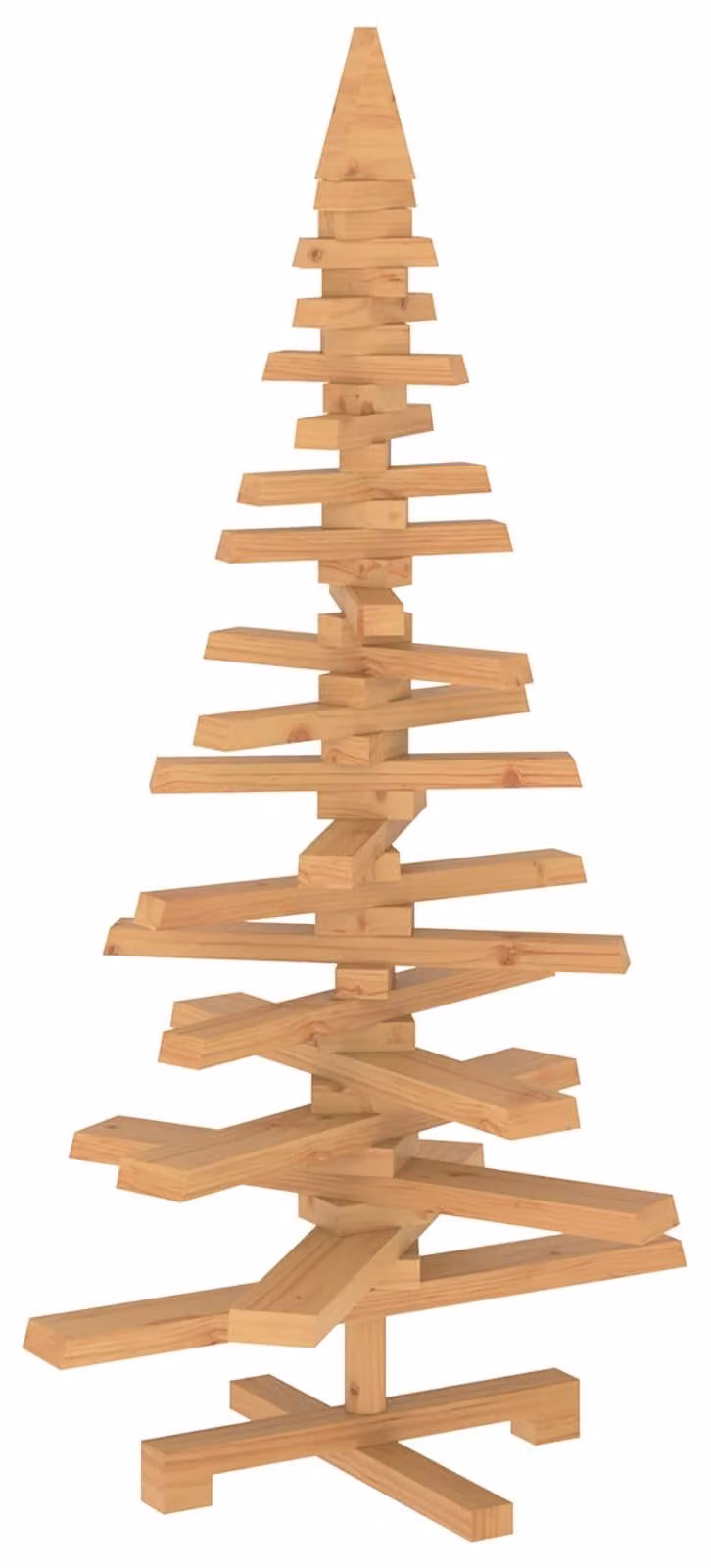 Albero di Natale in legno KOTKA, 120 cm, realizzato in legno massello di pino
