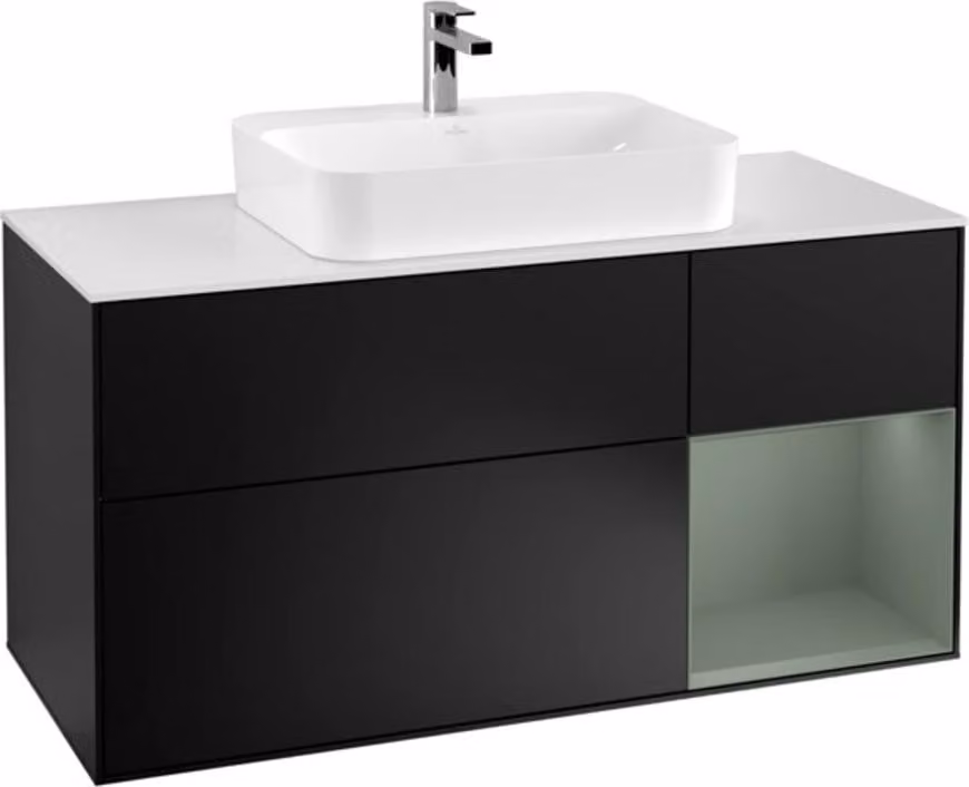 V&B mobile da parete Finion 120cm, Pl w m, Reg re Oli. m, bla m Lac