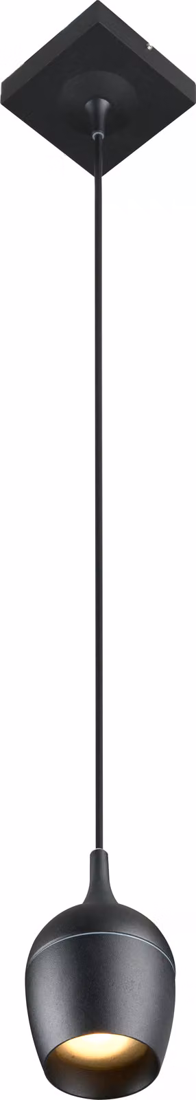 Lampada a sospensione moderna in metallo nero PRESTON 1xGU10 50W Lucide