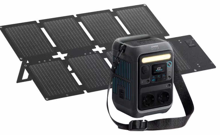 Kit Stazione di alimentazione Anker Solix C300X AC con Pannello solare Anker Solix, 60W, portatile