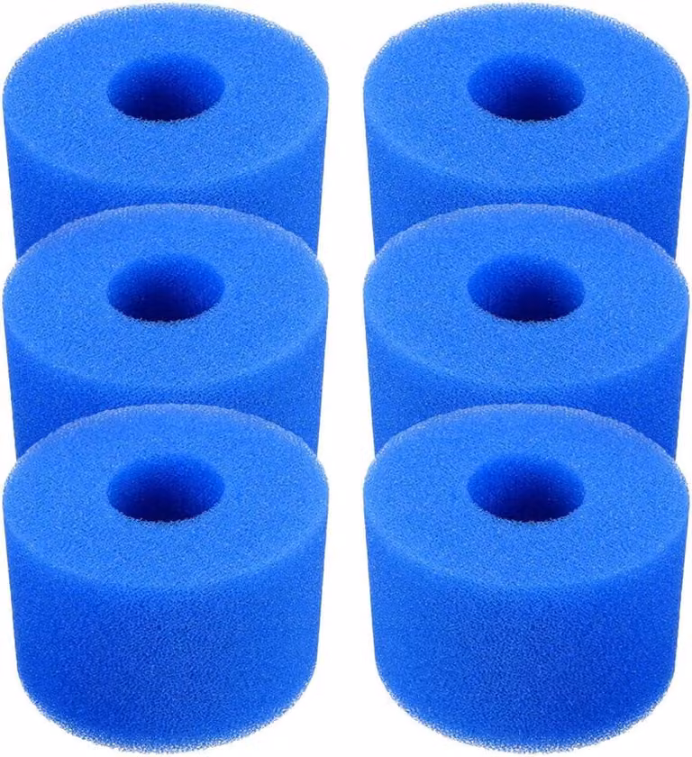 Filtri in spugna per piscina, confezione da 6 pezzi, riutilizzabili e lavabili, compatibili con il modello S1, accessori per piscina