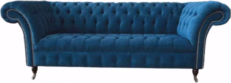 Dreisitzer Couch Polster Chesterfield Sofa Design Sofas Couchen Textil