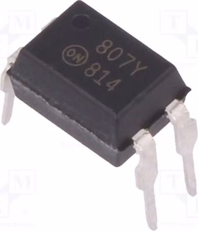1 optoaccoppiatore, canali: 1, montaggio su circuito stampato, tensione di uscita collettore-emettitore (Uce): 70V, modello FOD814, optoaccoppiatore - uscita