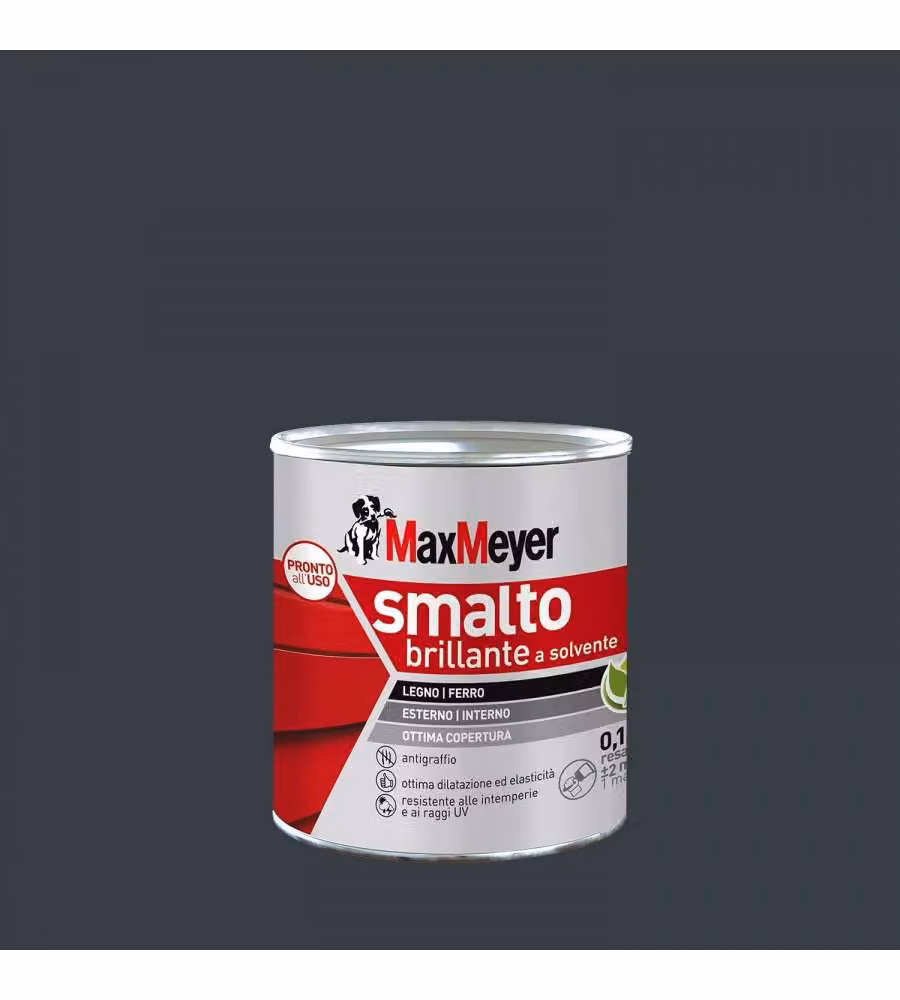 MaxMeyer Smalto Solvente Brillante - Antracite - 0.125 l
