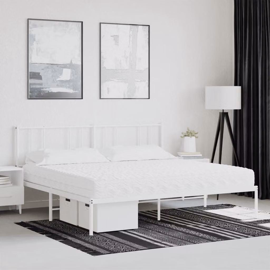 vidaXL Materasso in Schiuma Bianco 200x200 cm Durezza H2 H3