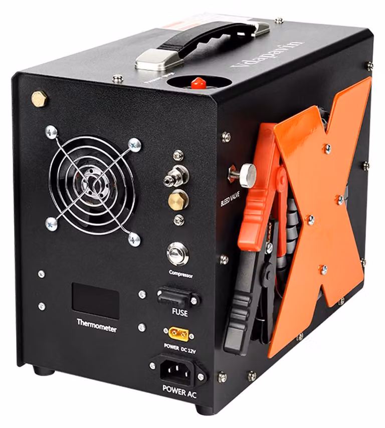 Compressore d'aria portatile 220V-12V - 4500 Psi (300 Bar) - Elettrico - Compatto - Adatto per bombole PCP e bombole subacquee