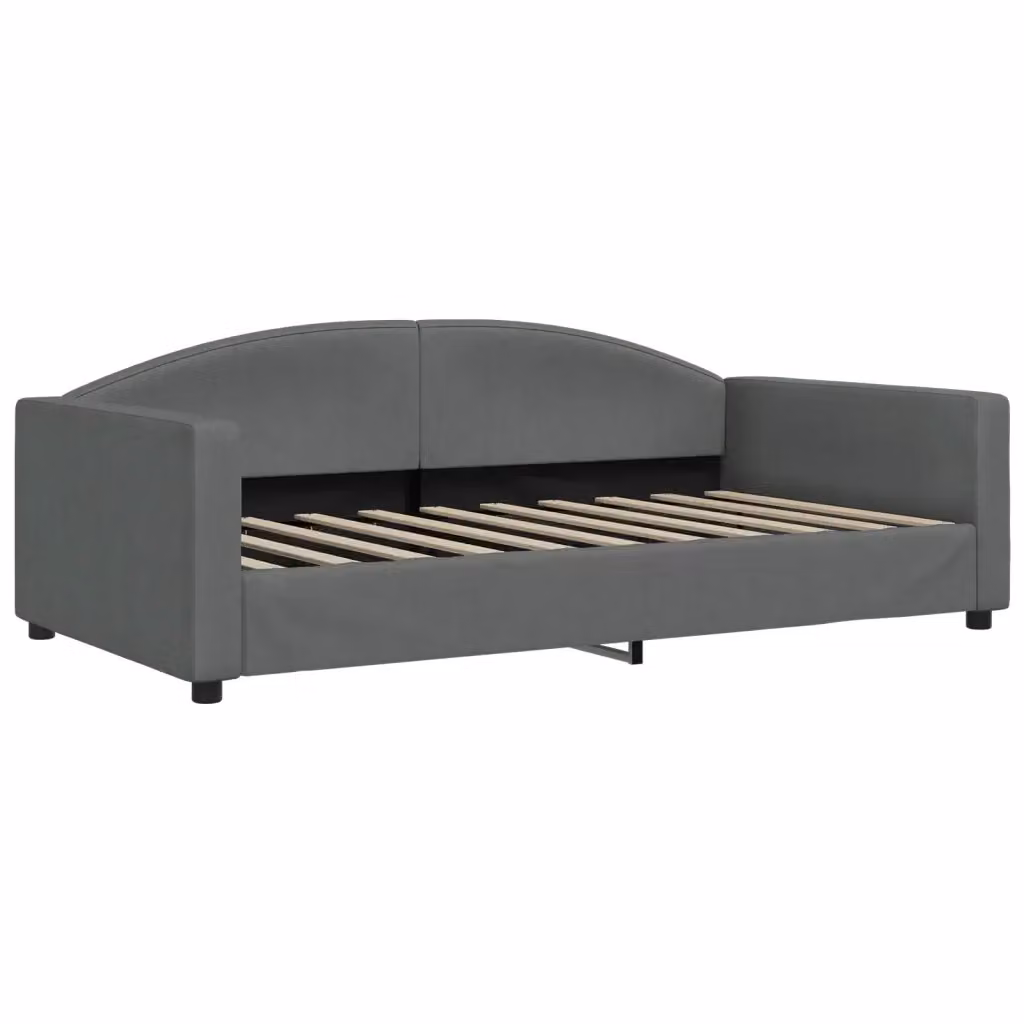 Letto moderno vidaXL in tessuto grigio per camera da letto o soggiorno L/P: 100 x 200 cm – 2
