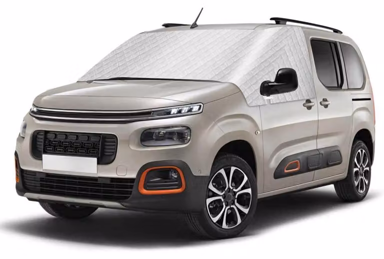 Copertura parabrezza per Citroen Berlingo 2018-2025, colore argento, resistente agli agenti atmosferici, protezione UV