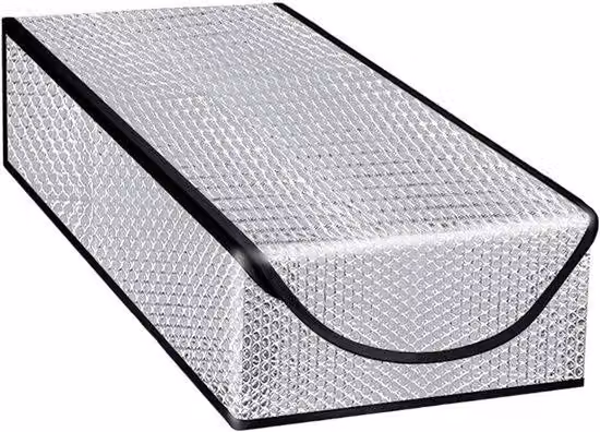 Isolante termico per sottotetto, resistente al fuoco, in alluminio, dimensioni 26,4 x 55,1 cm