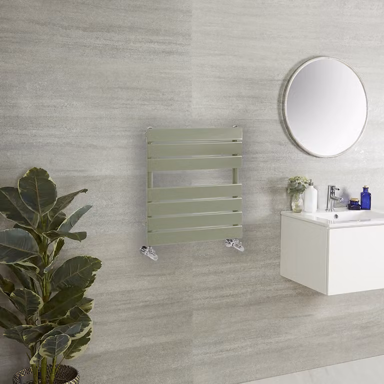 Scaldasalviette di Design - 600mm x 400mm - Verde (Sage Leaf Green) - Lustro