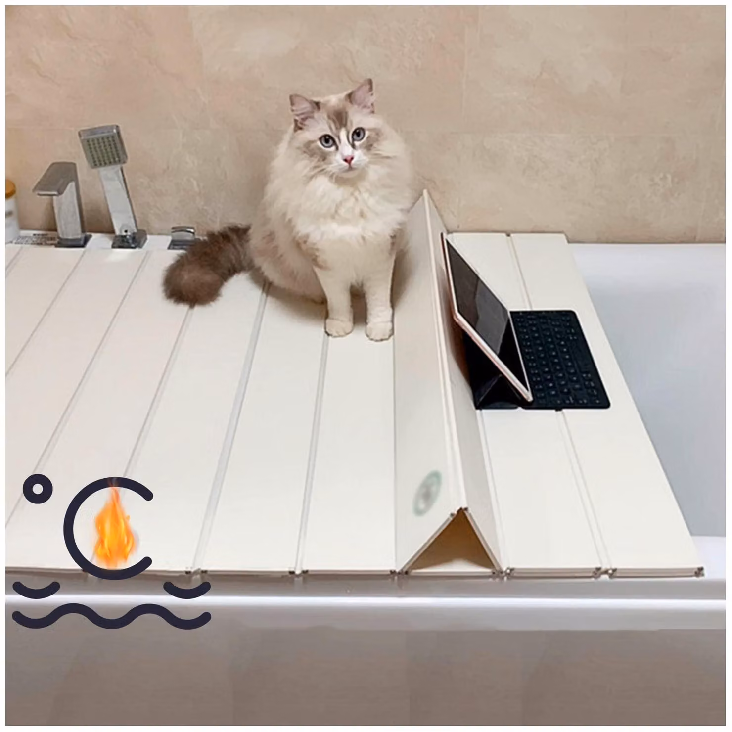 Coprimaterasso per vasca da bagno - Telo pieghevole in PVC per vasca da bagno, ideale per uso domestico e in spa (70x170 cm)