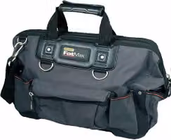 Borsa porta attrezzi Stanley Fatmax con tracolla in nylon, Grigio e Nero, L 49 x P 26 x H 20 cm