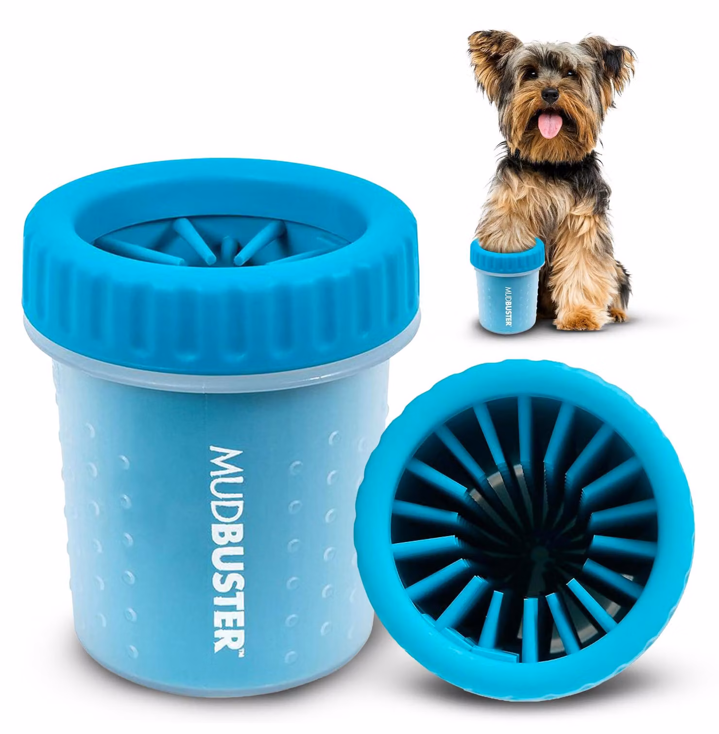 Dexas Pulitore per zampe di cane MudBuster S Blu