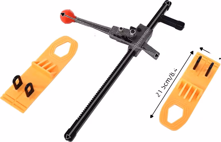 Set di attrezzi per la riparazione auto, realizzato in metallo ad alta resistenza, versatile e adatto a diverse superfici, colore nero