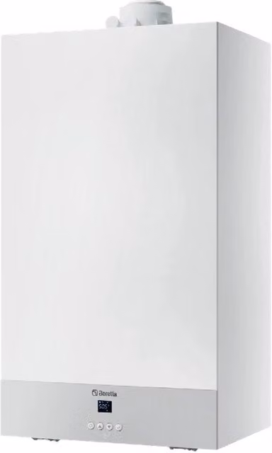 Caldaia a Condensazione Beretta BLS 25C Metano con Kit Scarico Fumi e Controllo via App in Acciaio Inox Bianco