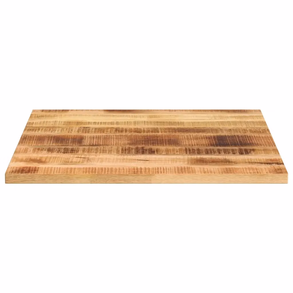 Piano per tavolo quadrato in legno di mango grezzo marrone vidaXL L/P: 90 x 90 cm, H: 2,5 cm – 2