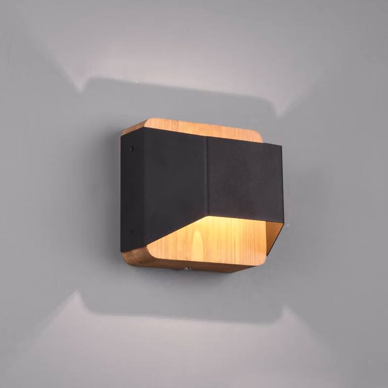 Trio Lighting Applique da parete a LED Arino, dimmerabile, Nero, Soggiorno / Sala da pranzo, Metallo, Moderno, Applique a LED