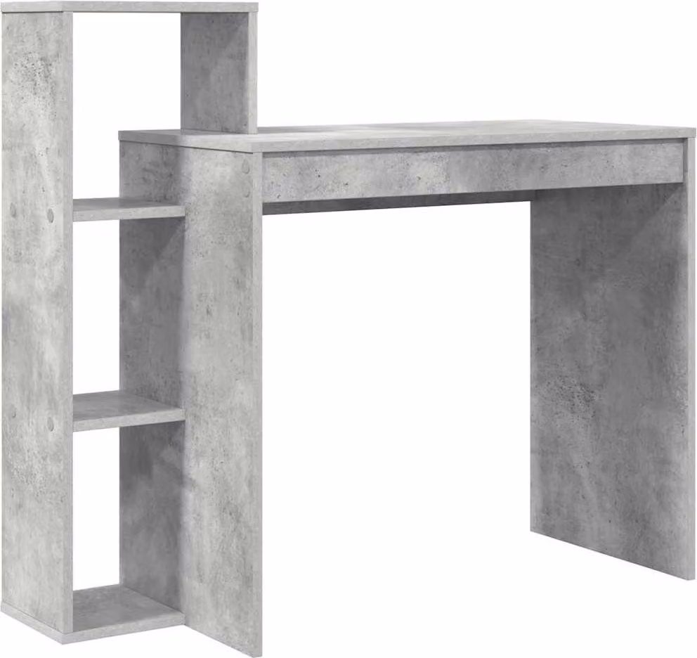 Scrivania Grigio cemento 100 x 40 x 90 cm Legno multistrato