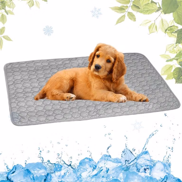 Tappetino refrigerante per cani, autorigenerante, grigio, 40x50 cm