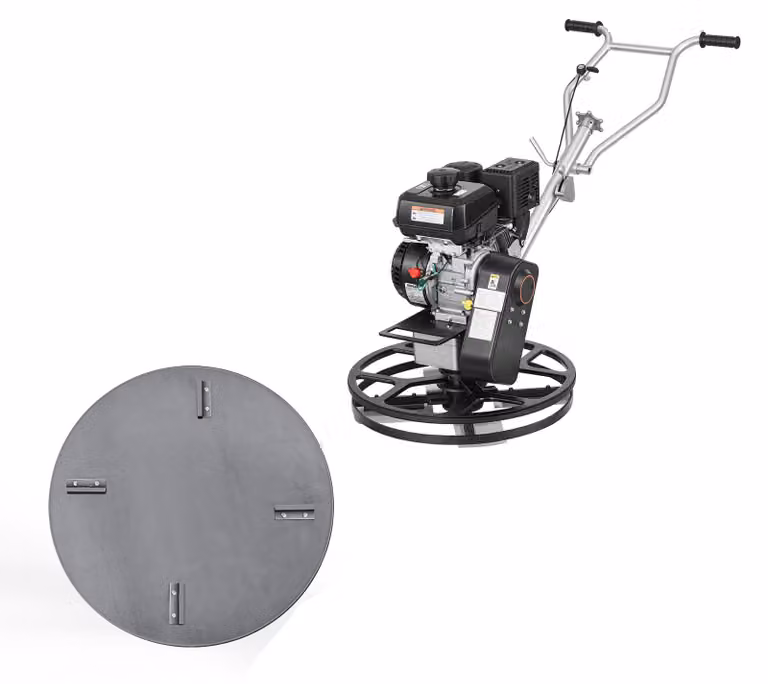 SucceBuy, lisciatrice per calcestruzzo con disco lisciante di Ø 610 mm e lame di Ø 580 mm, motore a benzina a 4 tempi da 7 CV, angolo delle lame regolabile da 0 a 18°, velocità delle lame da 60 a 125 giri/min, macchina per la levigatura di superfici
