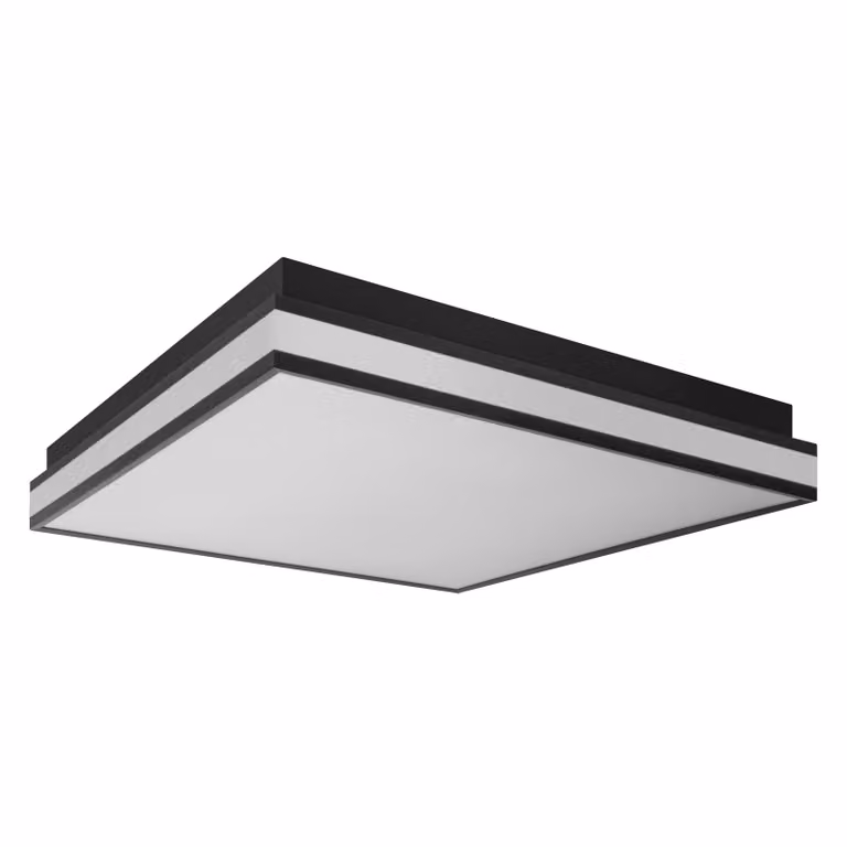 LEDVANCE ORBIS MAGNET SMART+ Wi-Fi 45x45cm, plafoniera LED dimmerabile per interni, 42W, temperatura colore 3000 - 6500K, 4200 lumen, lampada di design con innovativa montatura magnetica, nero