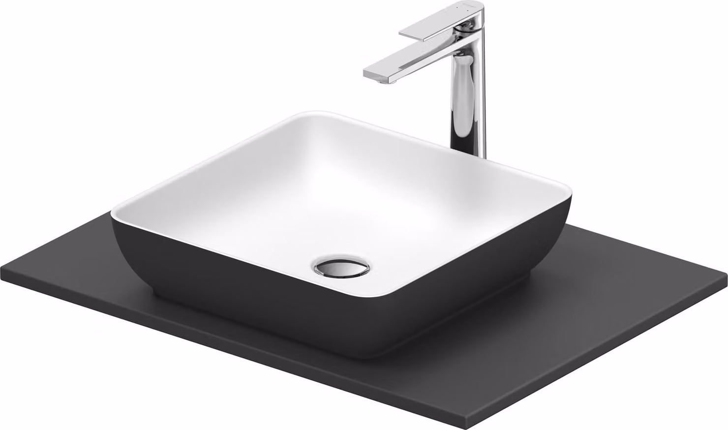 Duravit Sivida Set lavabos rectangulaires incl. console 680x500x123mm, 268017FI00, 268017FI00