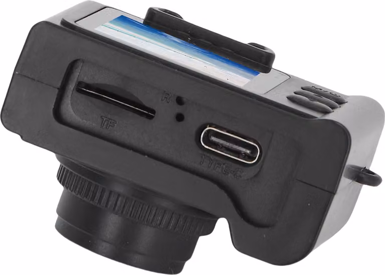 Videocamera portachiavi, effetto filtro retrò integrato, 1080P, schermo da 0,96 pollici, videoregistratore digitale compatto per sport all'aperto, ciclismo, viaggi, 32 GB