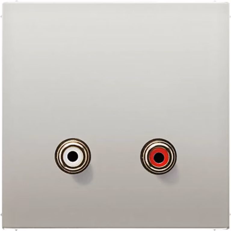 Jung MAES1021 Cinch Audio in acciaio inossidabile