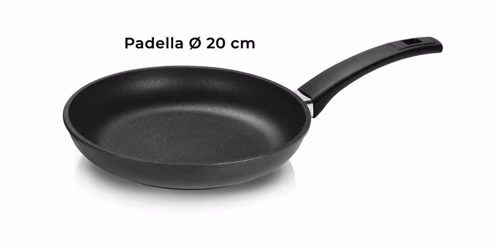 Set di 3 padelle antiaderenti Olympia Supreme in alluminio pressofuso, colore nero, Ø 20, 24 e 28 cm – 2