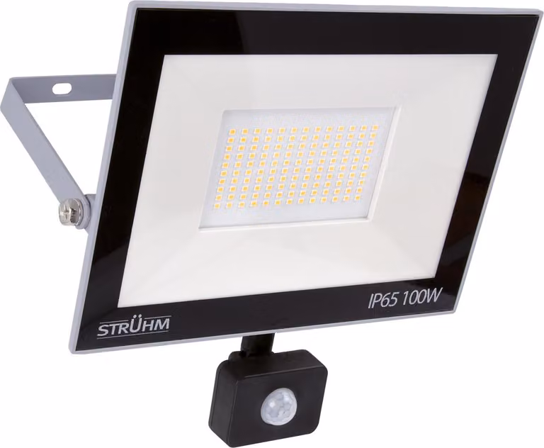 Faretto LED con sensore di movimento KROMA 100W GRIGIO 4500K 8000lm IP65 IDEUS 6089