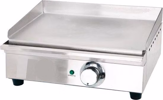 Piastra elettrica Teppanyaki per cucine professionali - Piastra da tavolo in acciaio inossidabile con termostato e rivestimento antiaderente - 41,2 x 29,7 x 18,5 cm