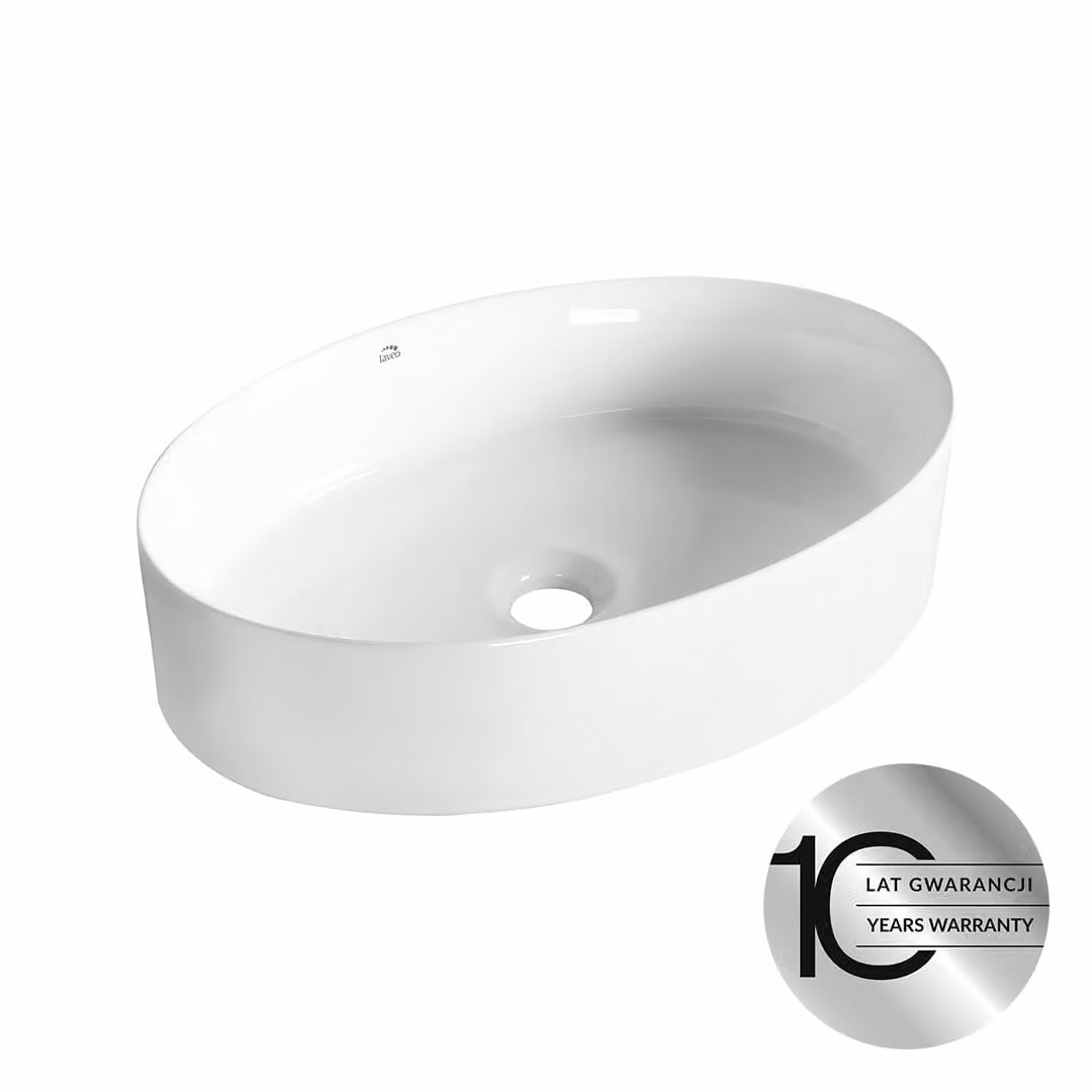 Laveo DESNA lavabo in Vetroceramica da appoggio VUD_6248
