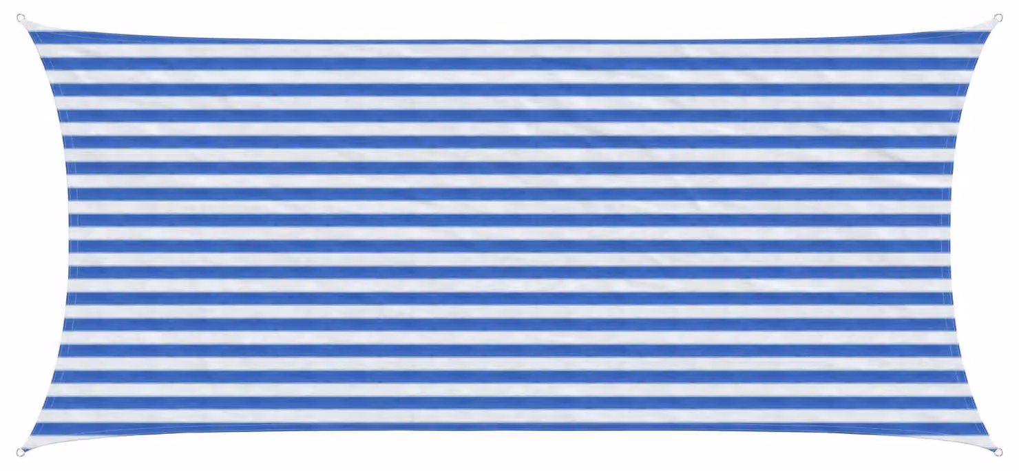 Telo Ombra Blu e Bianco 2 x 4 m HDPE