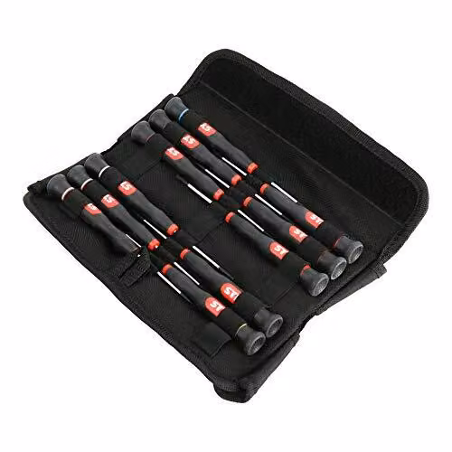 STIER Set di cacciaviti elettronici, 11 pezzi, per lavori di alta precisione, set di cacciaviti, set di cacciaviti, utensili elettrici, cacciaviti elettronici
