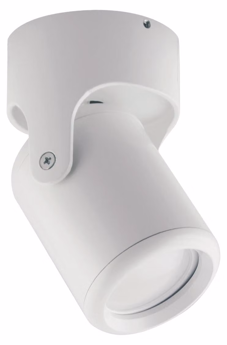 Plafoniera DOMEN GU10 a 1 luce, bianco, alluminio, plastica, 128x76x76 mm, max 35 W
