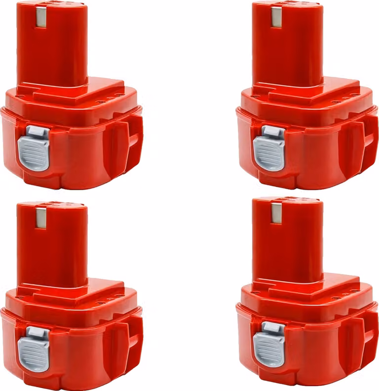 batteria da 12V 4000mAh, alta capacità, caratteristiche di sicurezza, 4 pezzi batteria 4000mAh