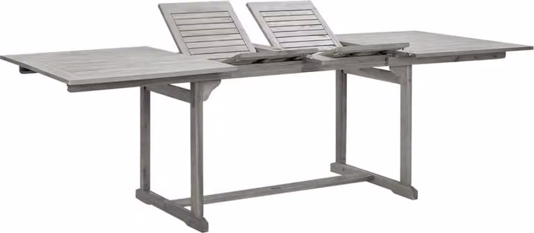 Maison Exclusive - Tavolo da pranzo da giardino (160-240) x 100 x 75 cm in legno massello di acacia