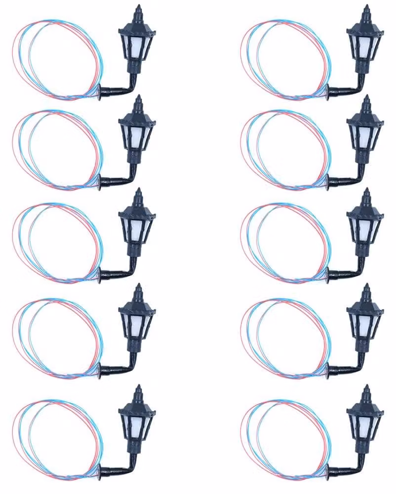 Set di 10 lampade a incasso da 3V, diametro 35mm, per modellismo, scala G