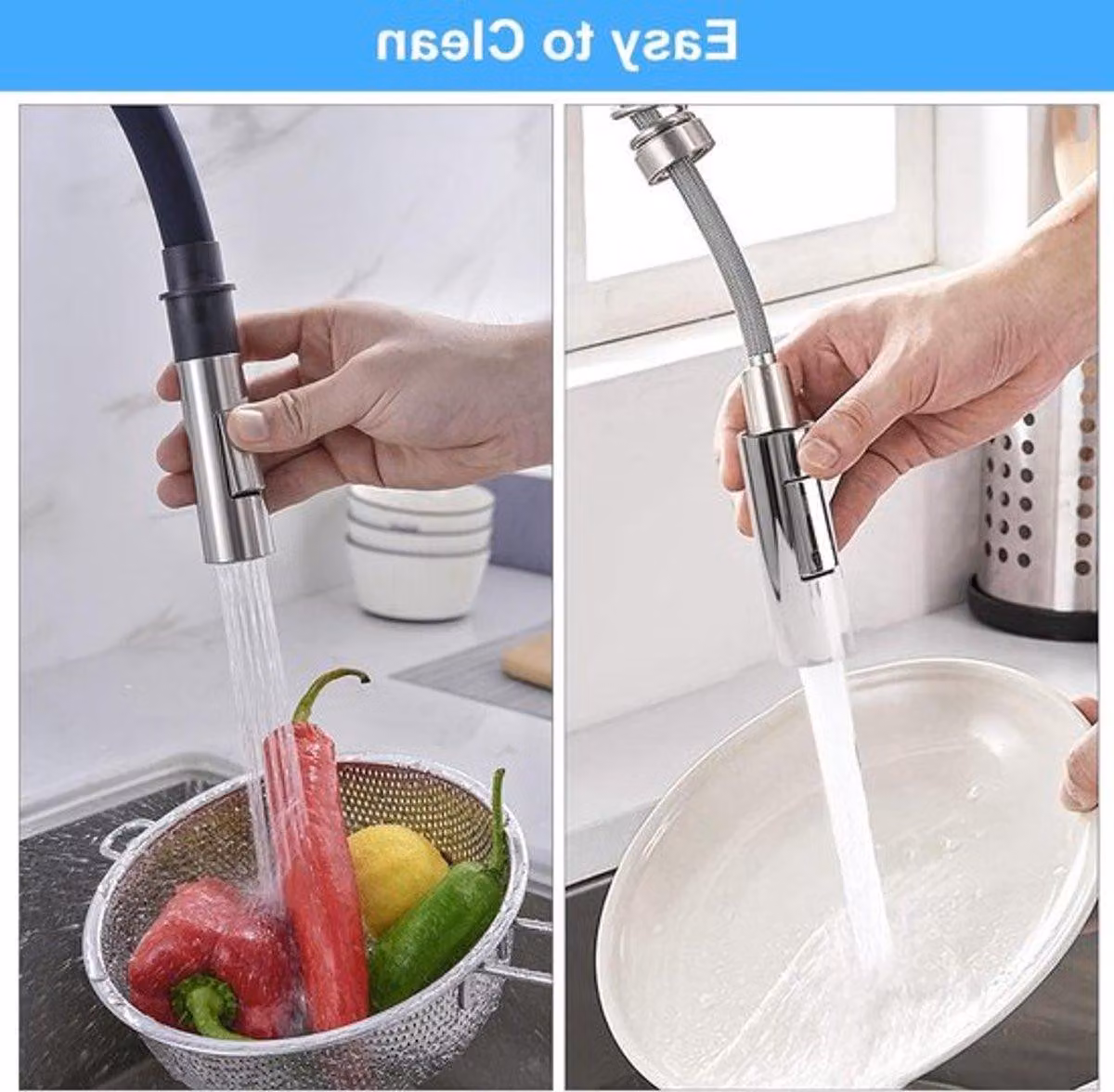 Supporto per soffione doccia a due modalità - doccetta manuale - rubinetteria a risparmio idrico per cucina e bagno