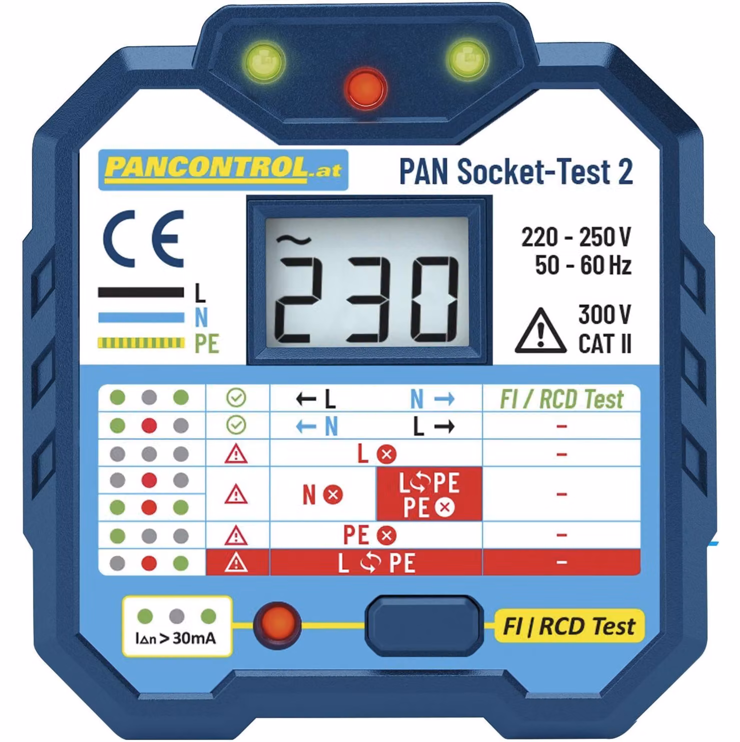 Tester per prese PANCONTROL PAN Socket-Test-2