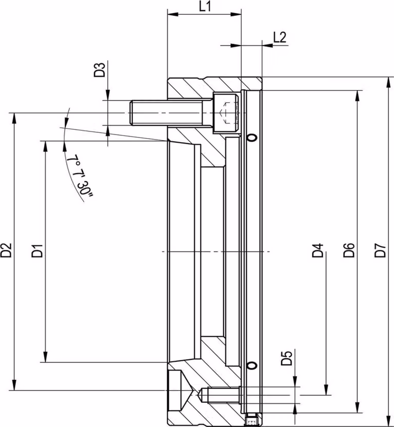 RÖHM flangia intermedia CAPTIS- 52/65 A