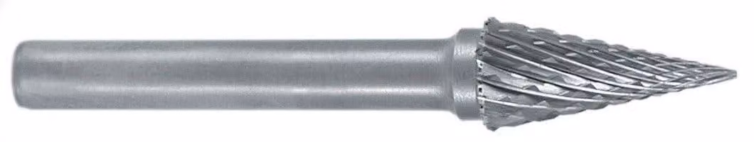 Frese in metallo duro M, a punta conica, 1 pezzo, 8 cm