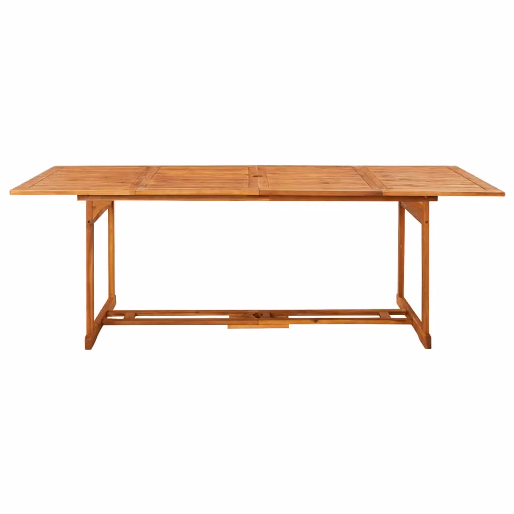 Tavolo da Pranzo per Esterni 220x90x75cm Legno Massello Acacia