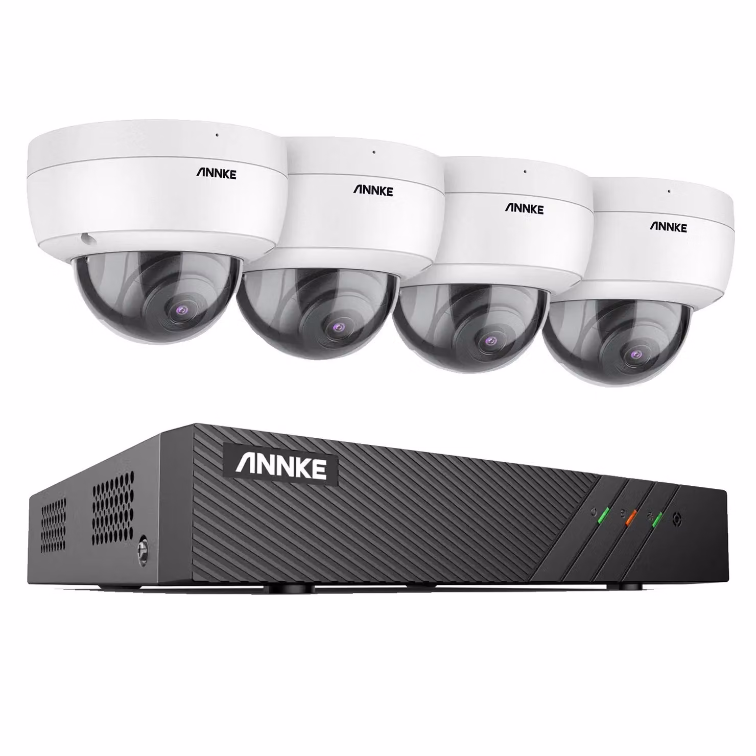 Sistema di telecamere di sicurezza, risoluzione 5MP, ingresso video a 8 canali, memoria MicroSD, 8CH NVR 4Pcs camera-a, Nessuno