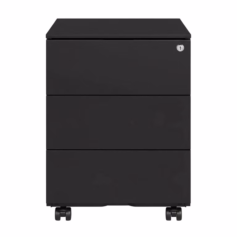 SONGMICS Cassettiera da Ufficio con Ruote | SONGMICS HOME, Nero Inchiostro