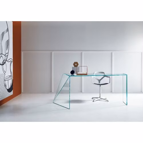 Scrivania Penrose Desk in vetro Tonelli Design