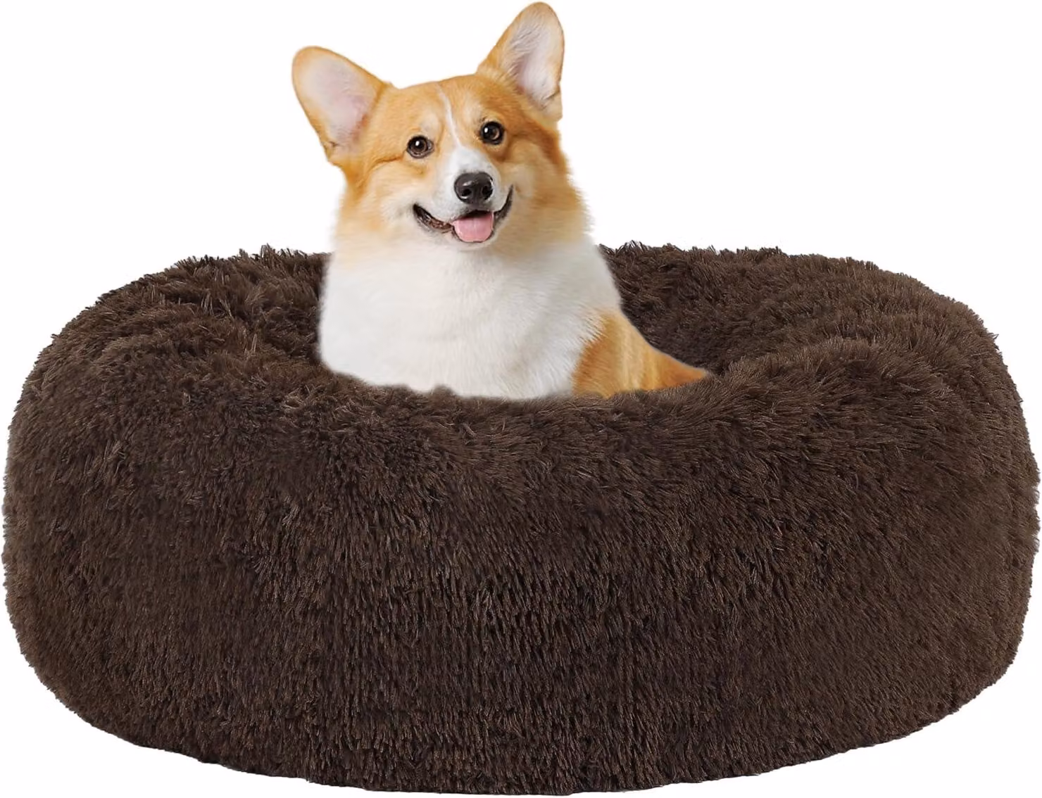 Cuccia ortopedica per cani, cuscino rotondo per cani, divano per cani, lettino per gatti, forma a ciambella, cuccia accogliente, lavabile, diametro 70 cm
